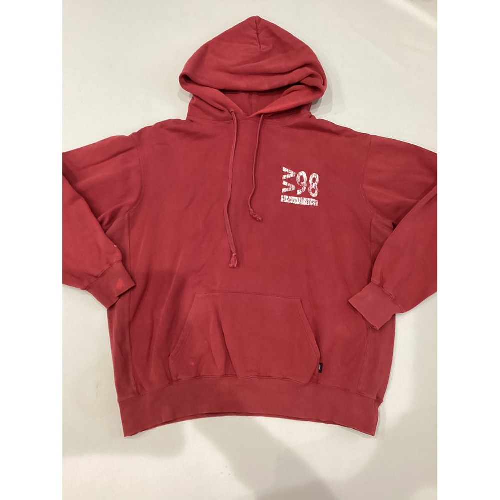 Vineyard Vines Mens Large Red 98 Graphic Pullover Hoodie Sweatshirt Fleece
